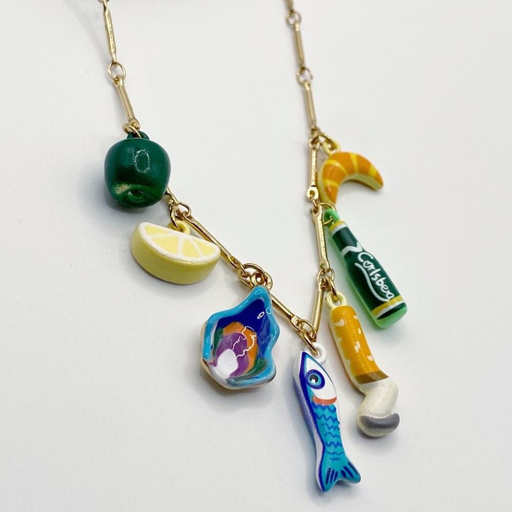 NEW Ceramic Charm Layering Necklace
